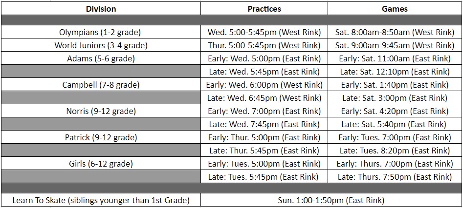 schedule